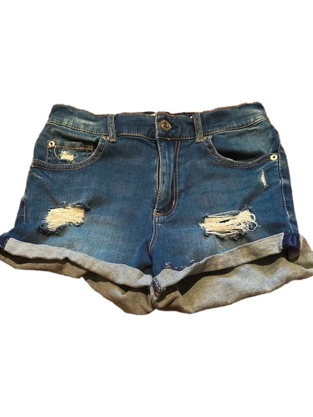 Garage Denim Distressed Women Shorts Size 01